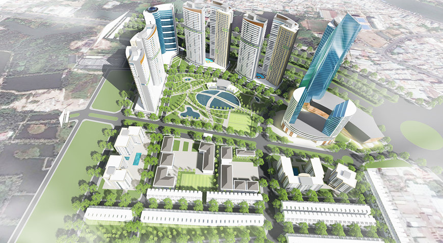 Khu phức hợp dịch vụ thương mại & căn hộ cao cấp diamond city